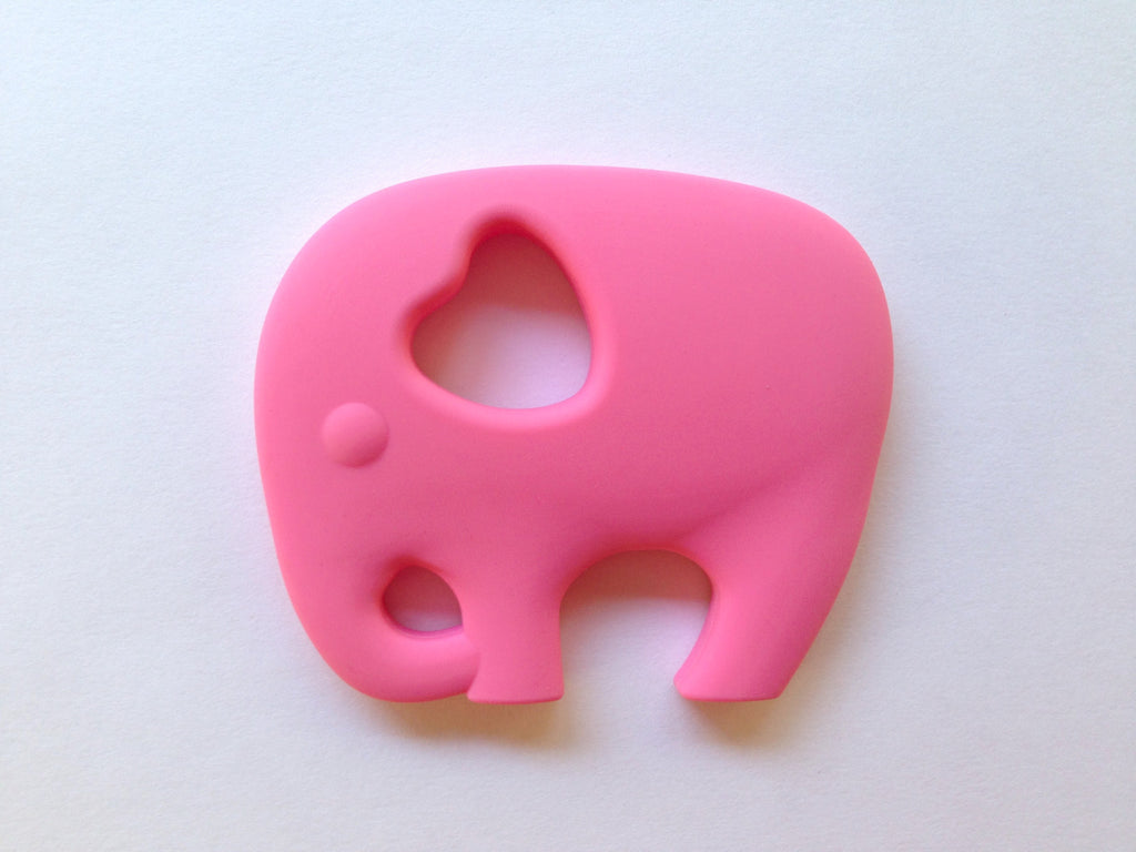 Elephant Teether--Perfectly Pink
