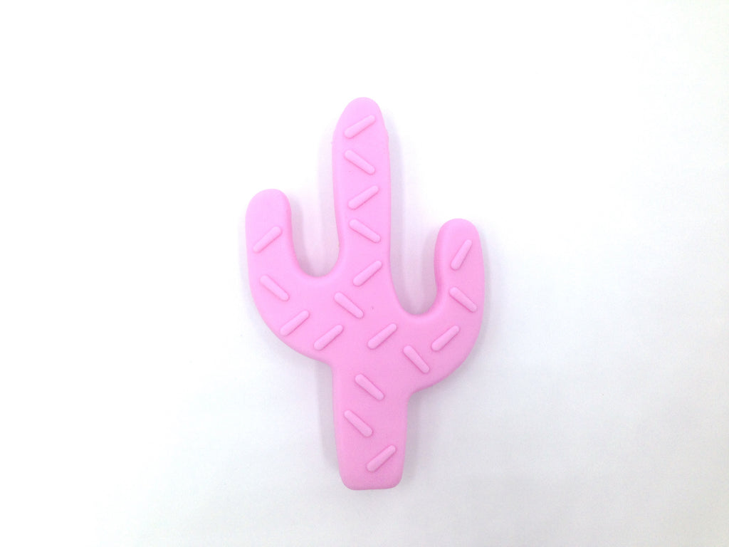 Cactus Teether--Light Pink