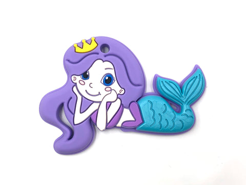 Purple Mermaid Silicone Teether
