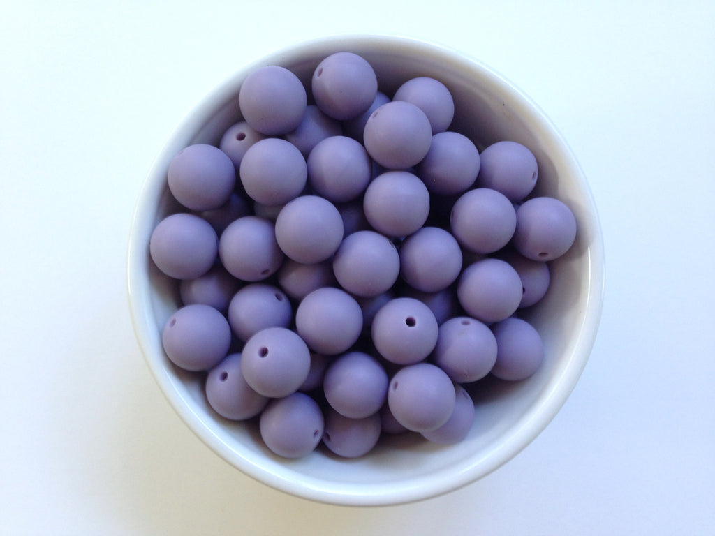 15mm Tropical Lilac Silicone Beads