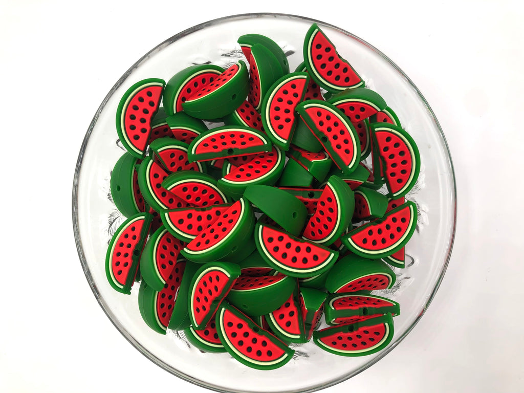 New Style! Red Watermelon Silicone Beads