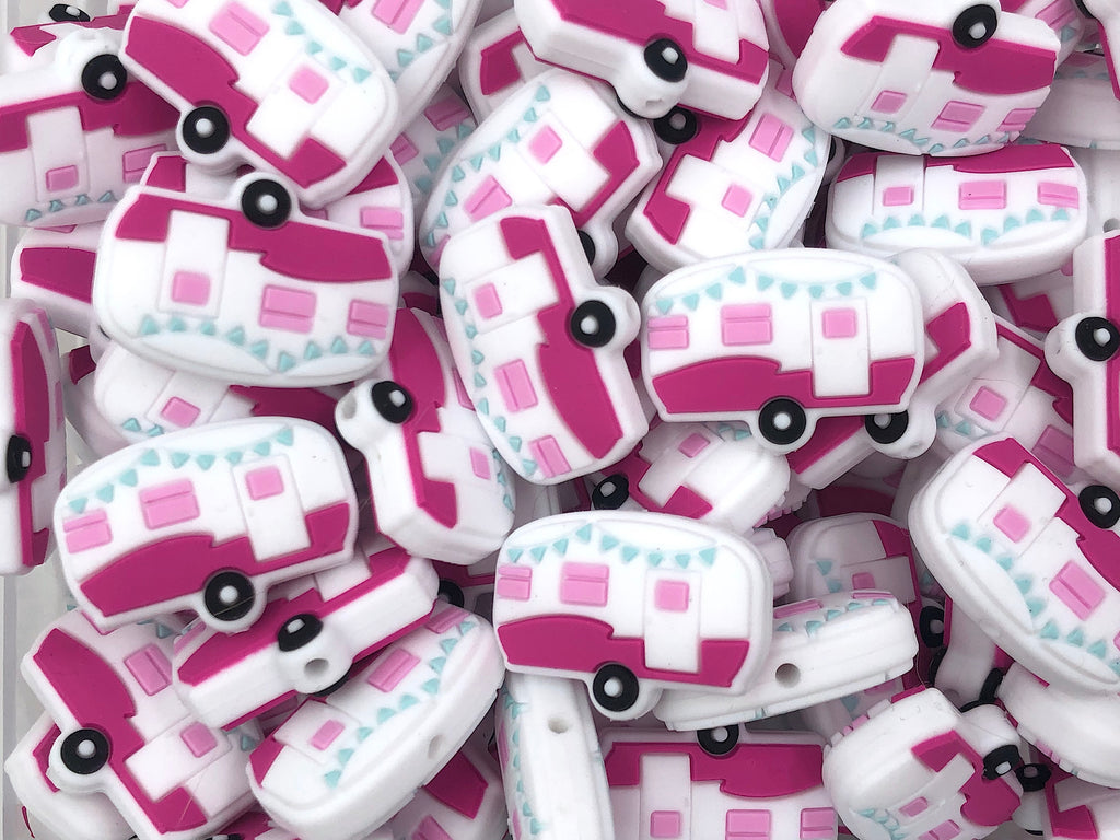 Camper Silicone Beads--Pink