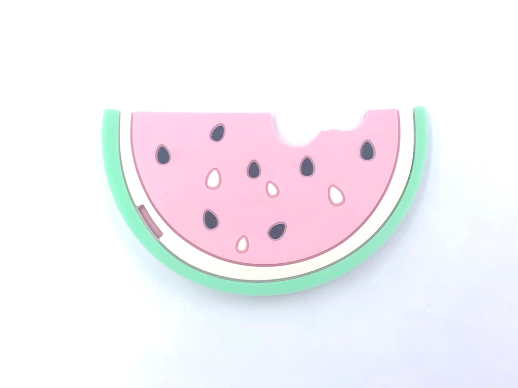 Pink Watermelon Slice Silicone Teether