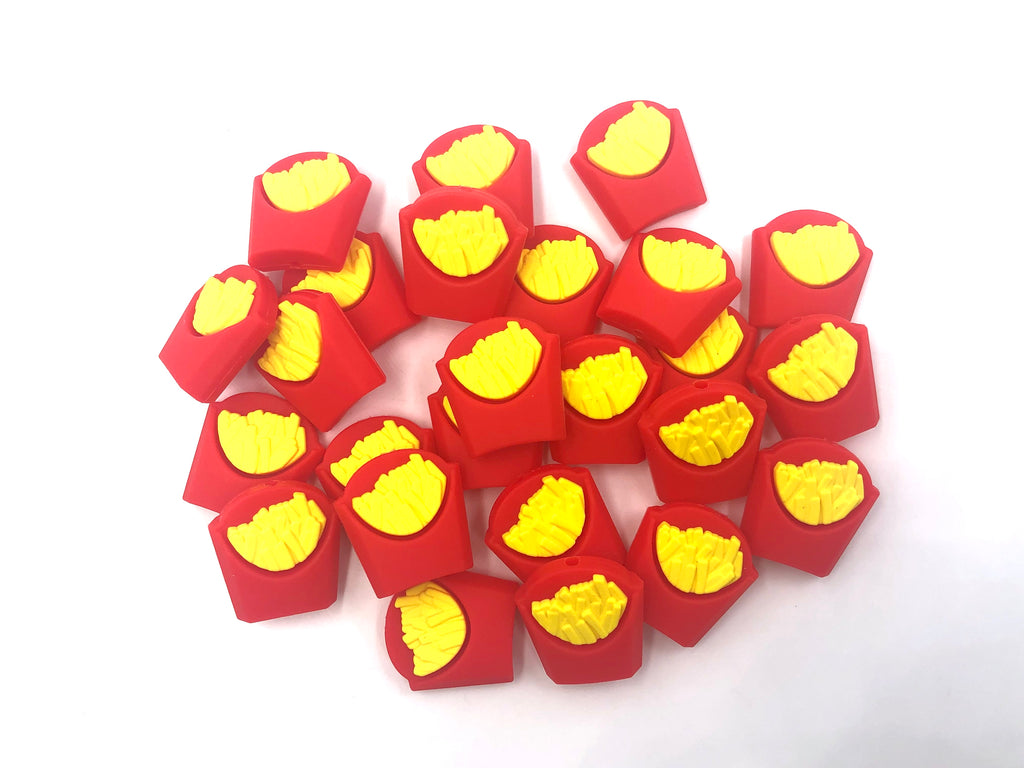 French Fries Silicone Beads