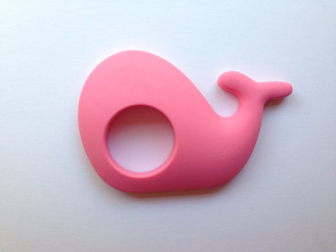 Whale Teether--Perfectly Pink