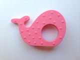 Whale Teether--Perfectly Pink