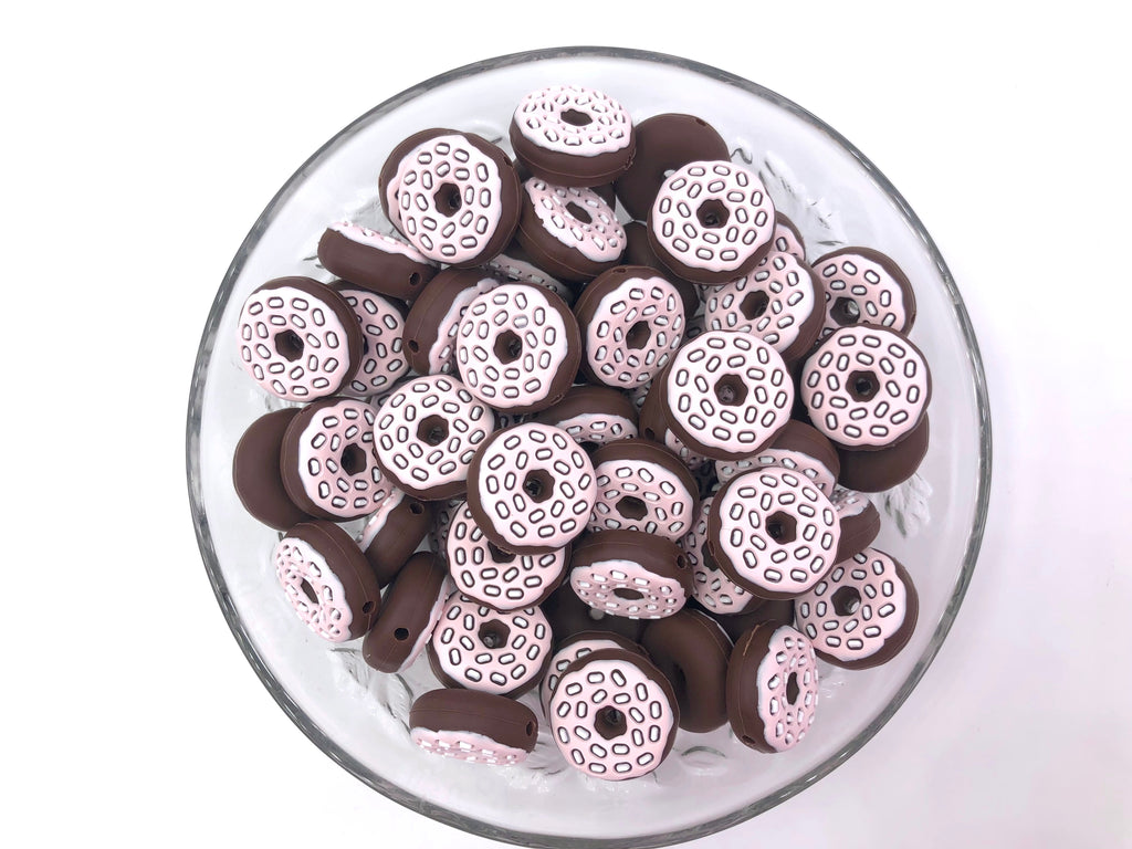 Chocolate Donut Silicone Beads