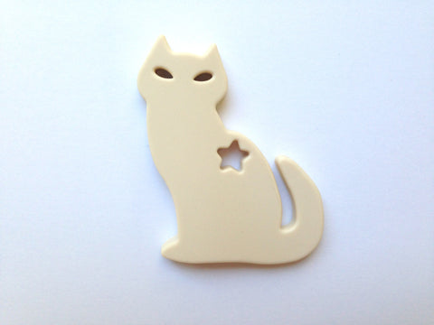 Cat Teether--Beige