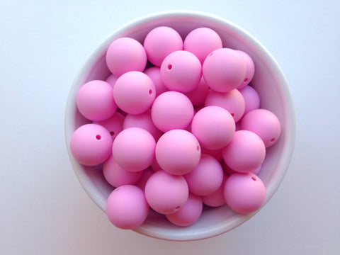 19mm Light Pink Silicone Beads