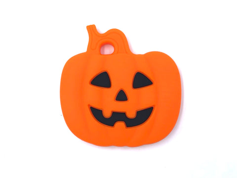 Jack-O-Lantern Pumpkin Teether--Orange