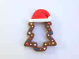 Christmas Tree Teether--Brown