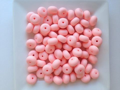 Pink Quartz Mini Abacus Silicone Beads