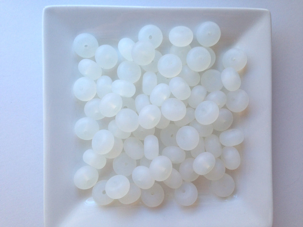 Clear Mini Abacus Silicone Beads