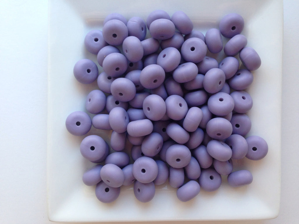 Tropical Lilac Mini Abacus Silicone Beads