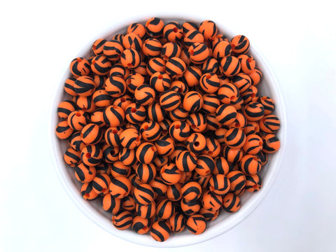 Tiger Silicone Beads--9mm