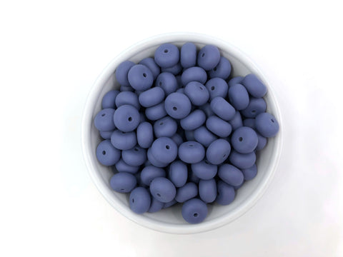 Denim Blue Mini Abacus Silicone Beads