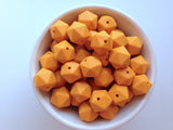 14mm Mango Mini Icosahedron Silicone Beads