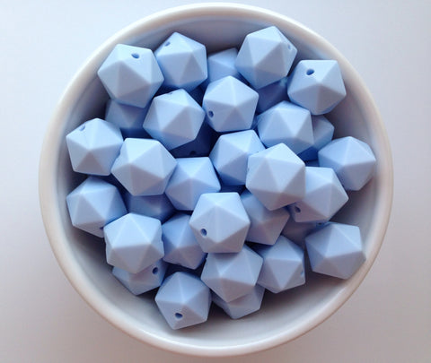 14MM Pearl White Icosahedron – Bella's Bead Supply