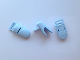 Baby Blue Plastic Pacifier Clips