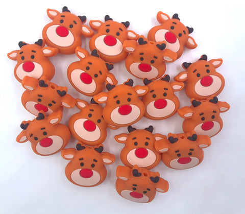 Reindeer Silicone Beads