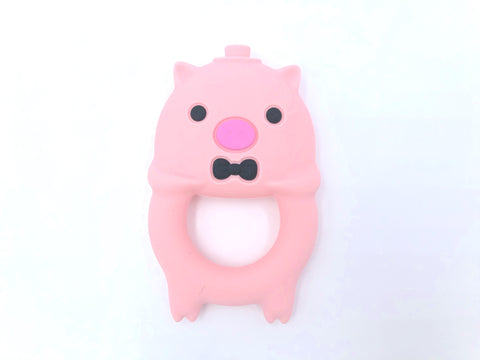 Pink Pig Silicone Teether