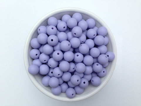 12mm Periwinkle Silicone Beads