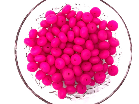 Fuchsia Mini Abacus Silicone Beads