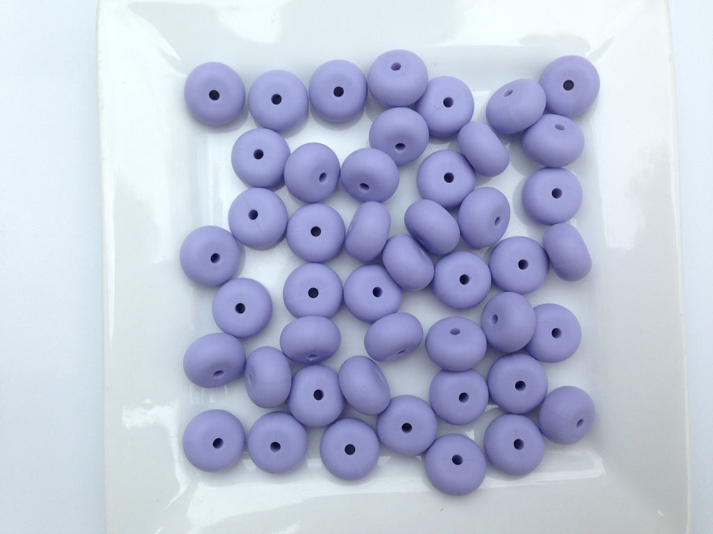 Periwinkle Mini Abacus Silicone Beads