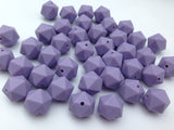 14mm Tropical Lilac Mini Icosahedron Silicone Beads