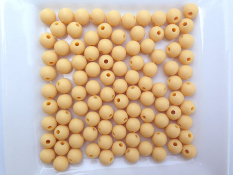 9mm Wheat Silicone Beads