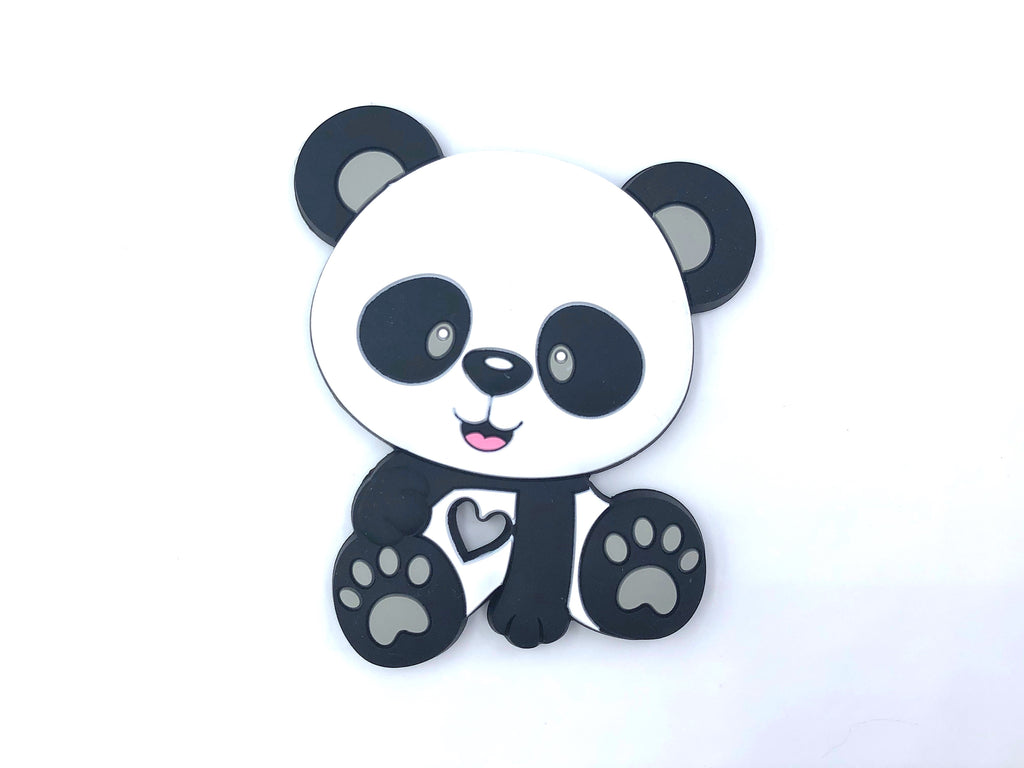 Panda Bear Teether with Gray Paws