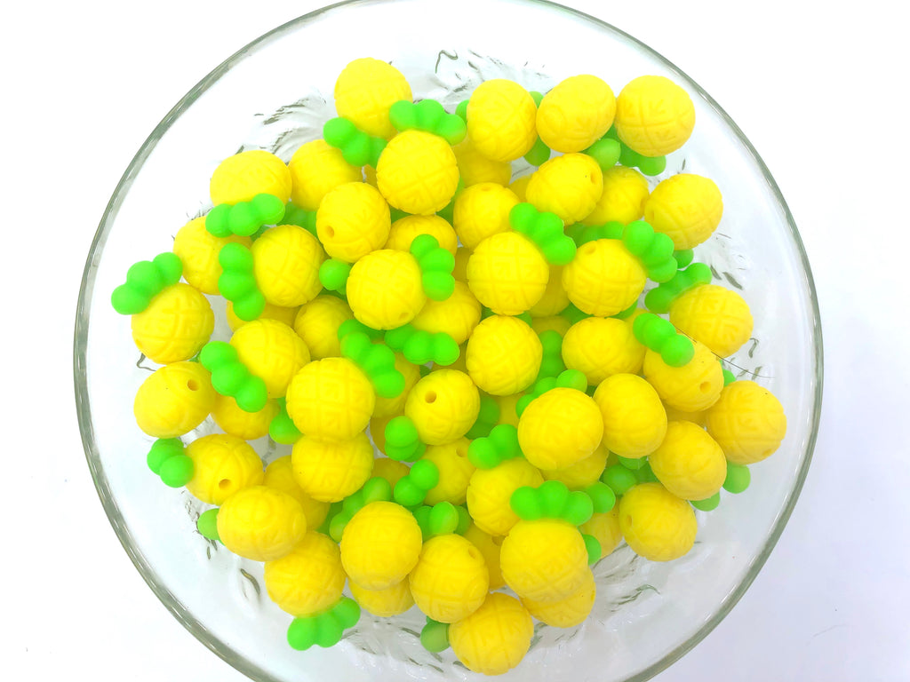 Pineapple Silicone Beads