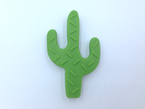 Cactus Teether--Olive Green