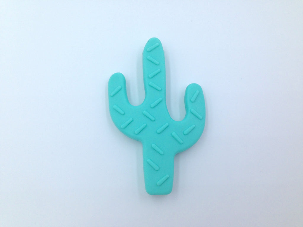 Cactus Teether--Light Turquoise