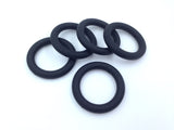 65mm Black Silicone Ring With Holes
