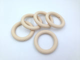 65mm Beige Silicone Ring With Holes
