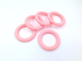 65mm Pink Quartz Silicone Ring With Holes