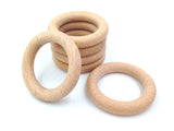 70mm Natural BEECH Wood Rings