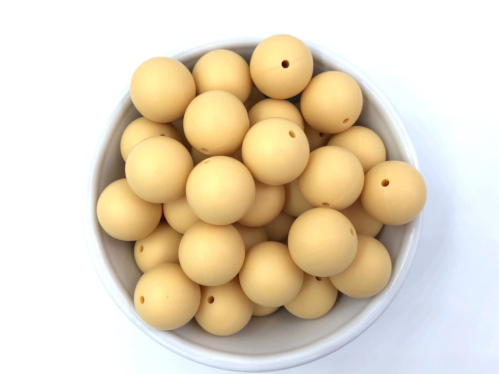 19mm Wheat Silicone Beads