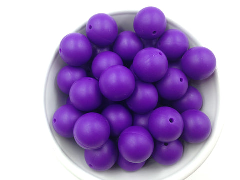 19mm Purple Passion Silicone Beads