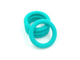 65mm Turquoise Silicone Ring With Holes