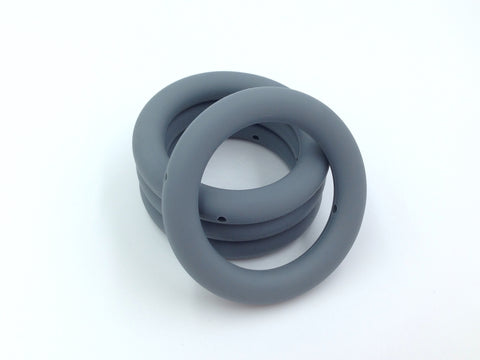 65mm Gray Silicone Ring With Holes