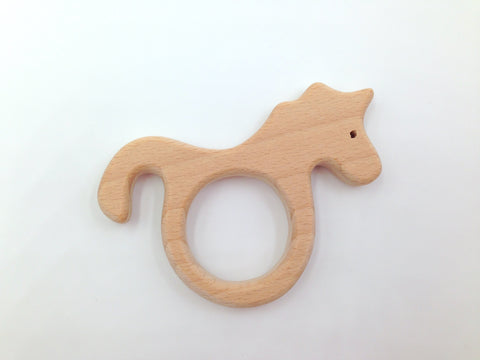 SALE--Unicorn Natural Wood Pendant
