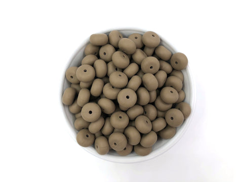 Cappuccino Mini Abacus Silicone Beads