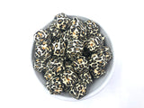 Leopard Hexagon Silicone Beads--17mm