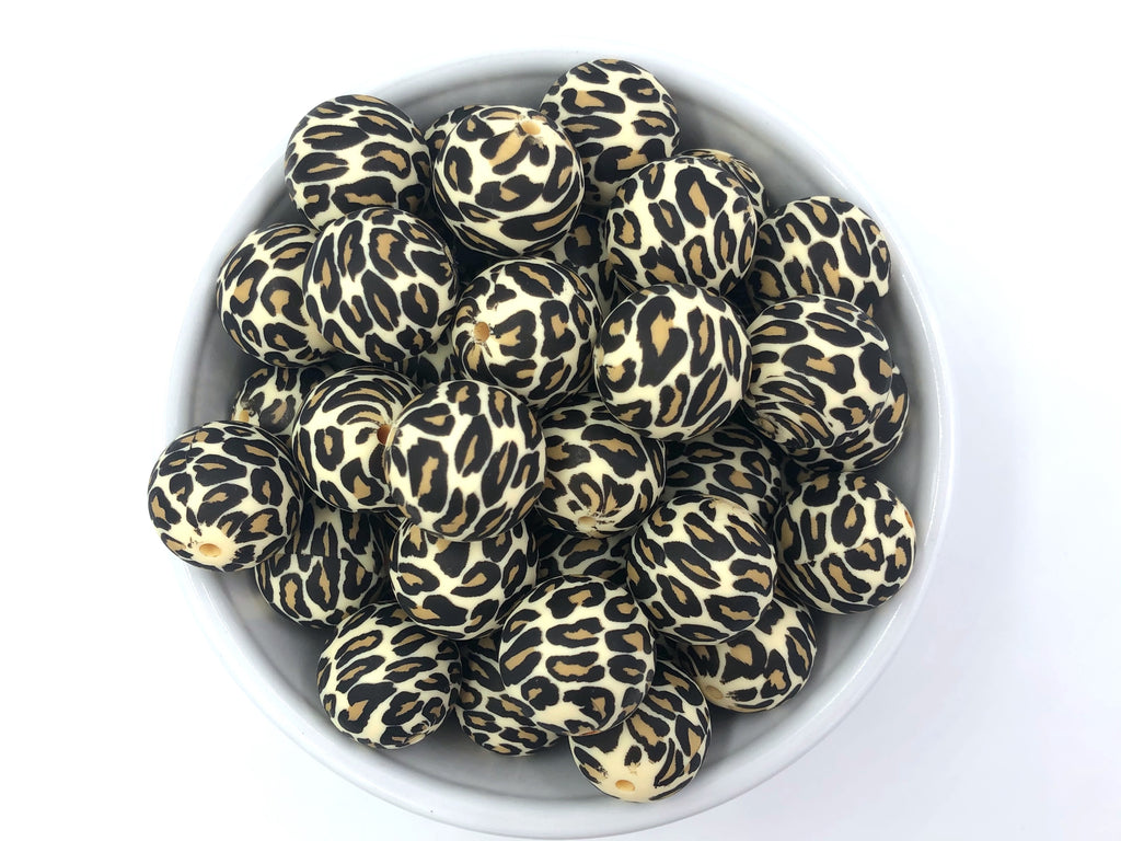 Leopard Silicone Beads--19mm