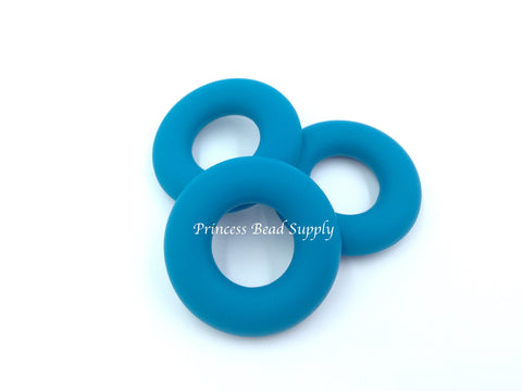Teal Blue Silicone Donut