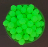 15mm Neon Yellow Glow in the Dark Silicone Beads