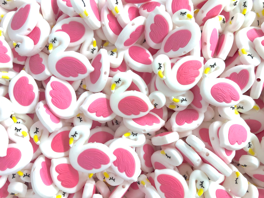 White Flamingo Beads