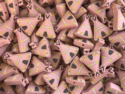 Dusty Rose Tepee Tent Beads